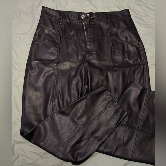 Zara Leather Pants - Picture 1 of 3